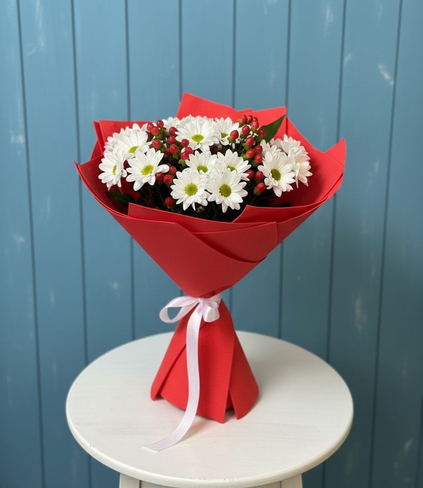 Букет цветов из: Хризантемы в Зеленогорском Ставропольского края