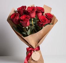Букет 7 Красных роз Эдлесс Лав в Зеленогорском Ставропольского края