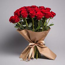 Букет 21 Красная роза Эдлесс Лав в Зеленогорском Ставропольского края