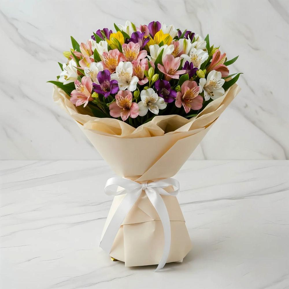 Букет цветов из: Альстромерии в Зеленогорском Ставропольского края