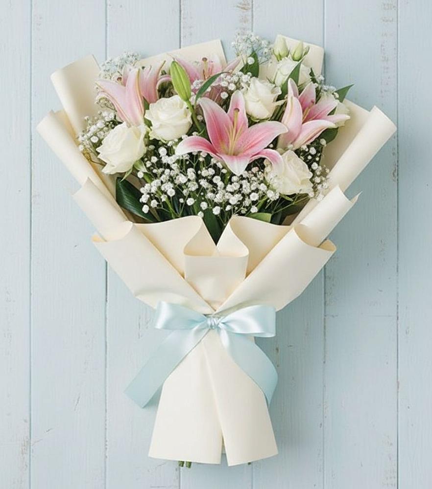 Букет цветов из: Лилии в Зеленогорском Ставропольского края