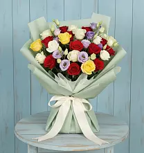Букет цветов из:  Розы в Зеленогорском Ставропольского края
