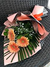 Букет цветов из:  Герберы в Зеленогорском Ставропольского края