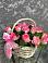 Цветочная композиция из Розы в корзине в Зеленогорском Ставропольского края