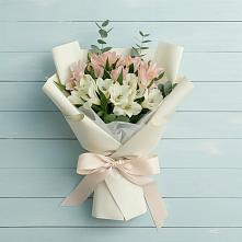 Букет цветов из:  Альстромерии в Зеленогорском Ставропольского края