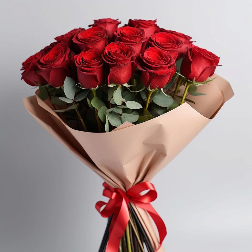 Букет 15 Красных роз Эдлесс Лав в Зеленогорском Ставропольского края
