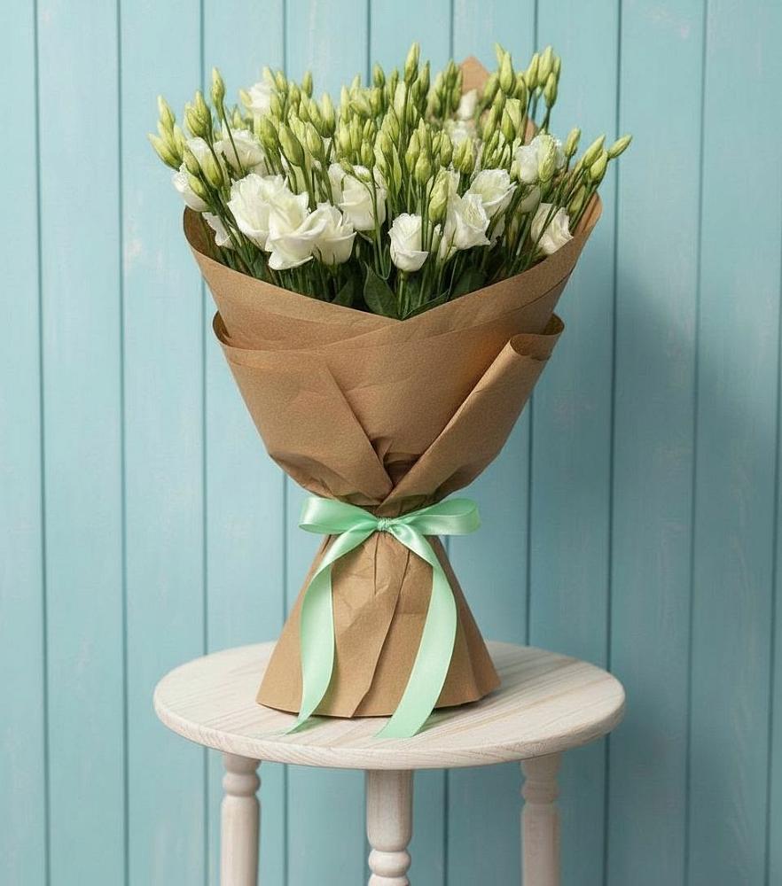 Букет цветов из: Лизиантусы в Зеленогорском Ставропольского края