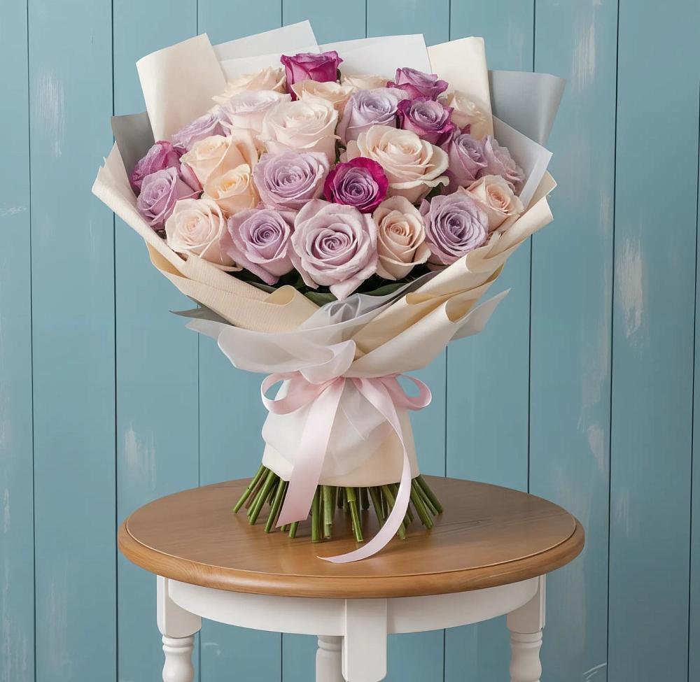 Букет цветов из: Розы в Зеленогорском Ставропольского края