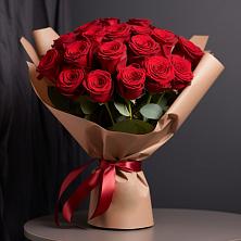 Букет 19 Красных роз Эдлесс Лав в Зеленогорском Ставропольского края
