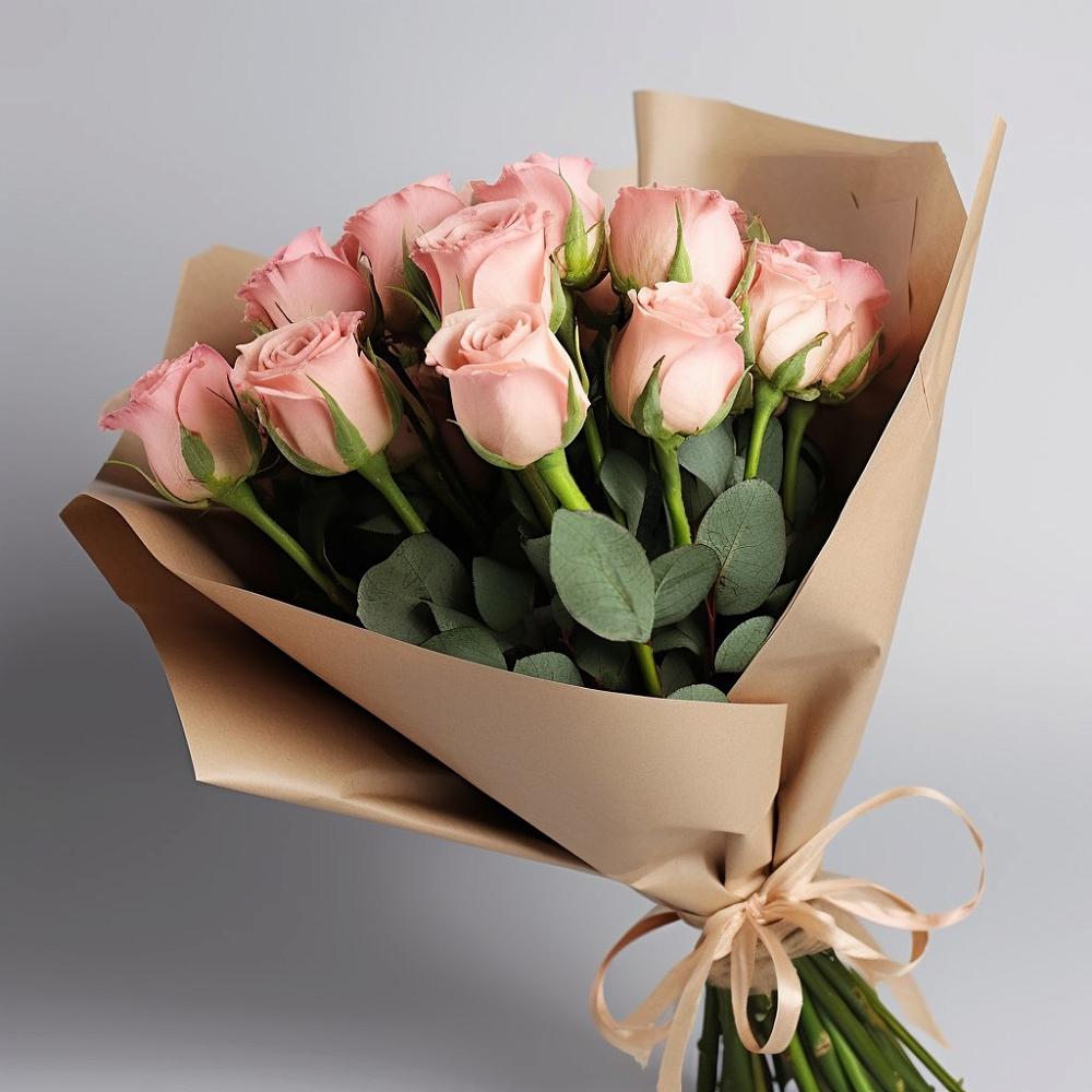 Букет 11 Нежных роз в Зеленогорском Ставропольского края