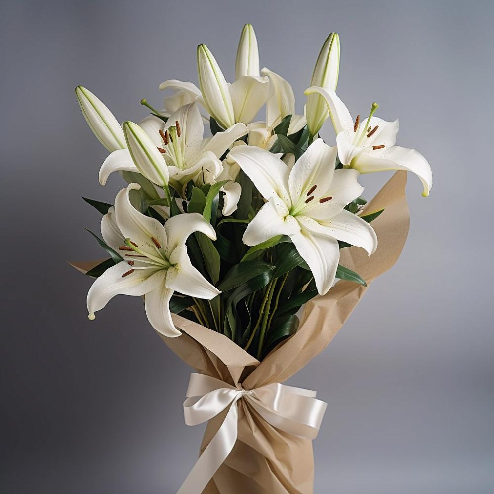 Букет цветов из: Лилии в Зеленогорском Ставропольского края