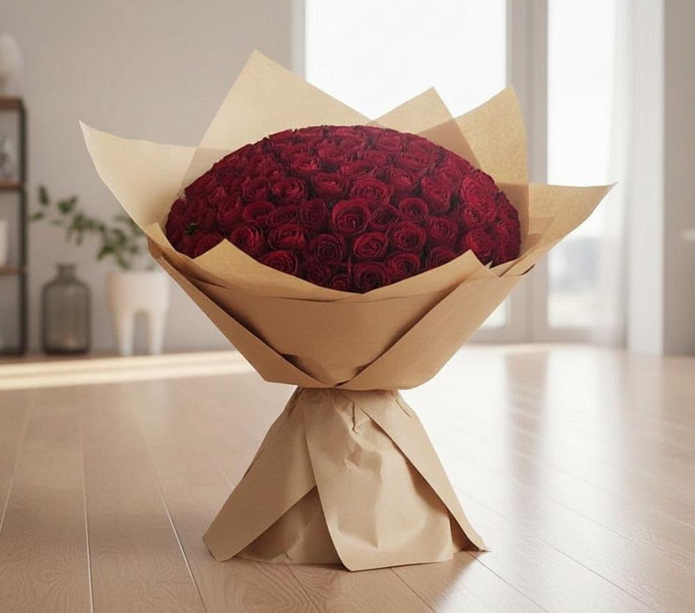 Букет 101 Красная роза в Зеленогорском Ставропольского края