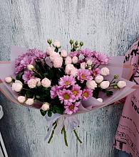 Букет цветов из:  Розы и Хризантемы в Зеленогорском Ставропольского края