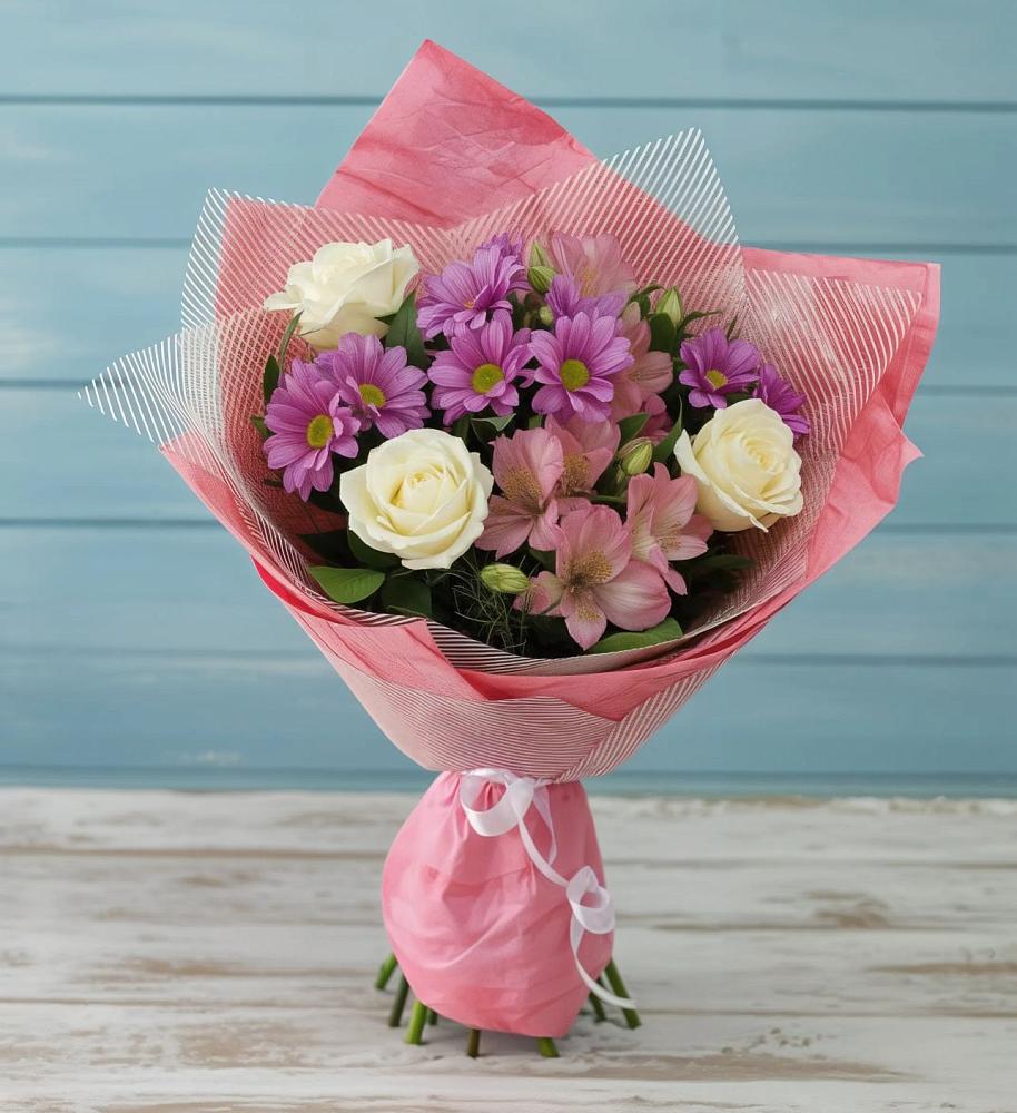 Букет цветов из: Герберы в Зеленогорском Ставропольского края