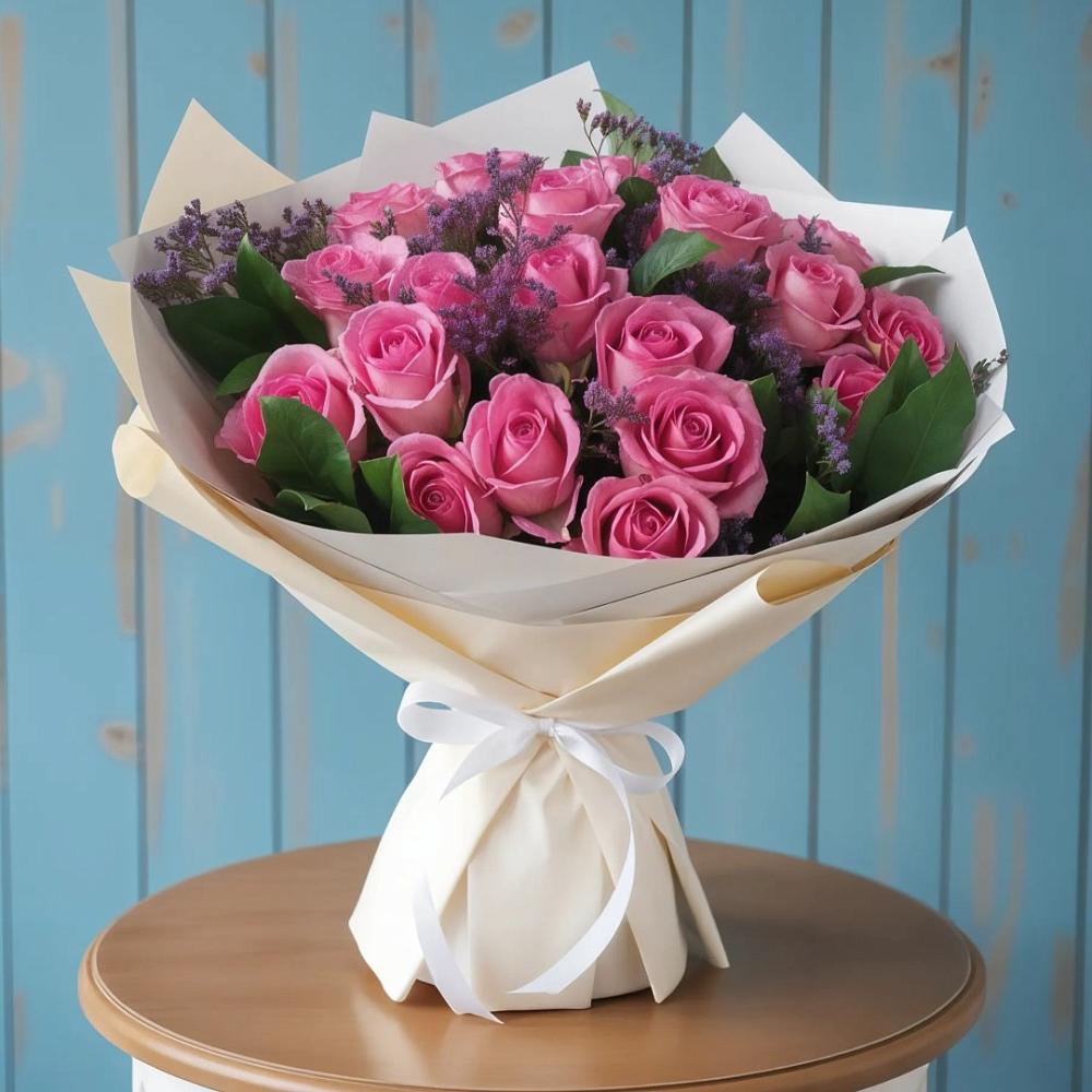 Букет цветов из: Розы в Зеленогорском Ставропольского края