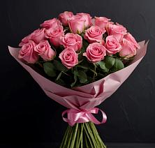 Букет 25 розовых роз в Зеленогорском Ставропольского края