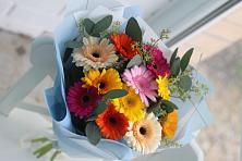 Букет цветов из:  Герберы в Зеленогорском Ставропольского края