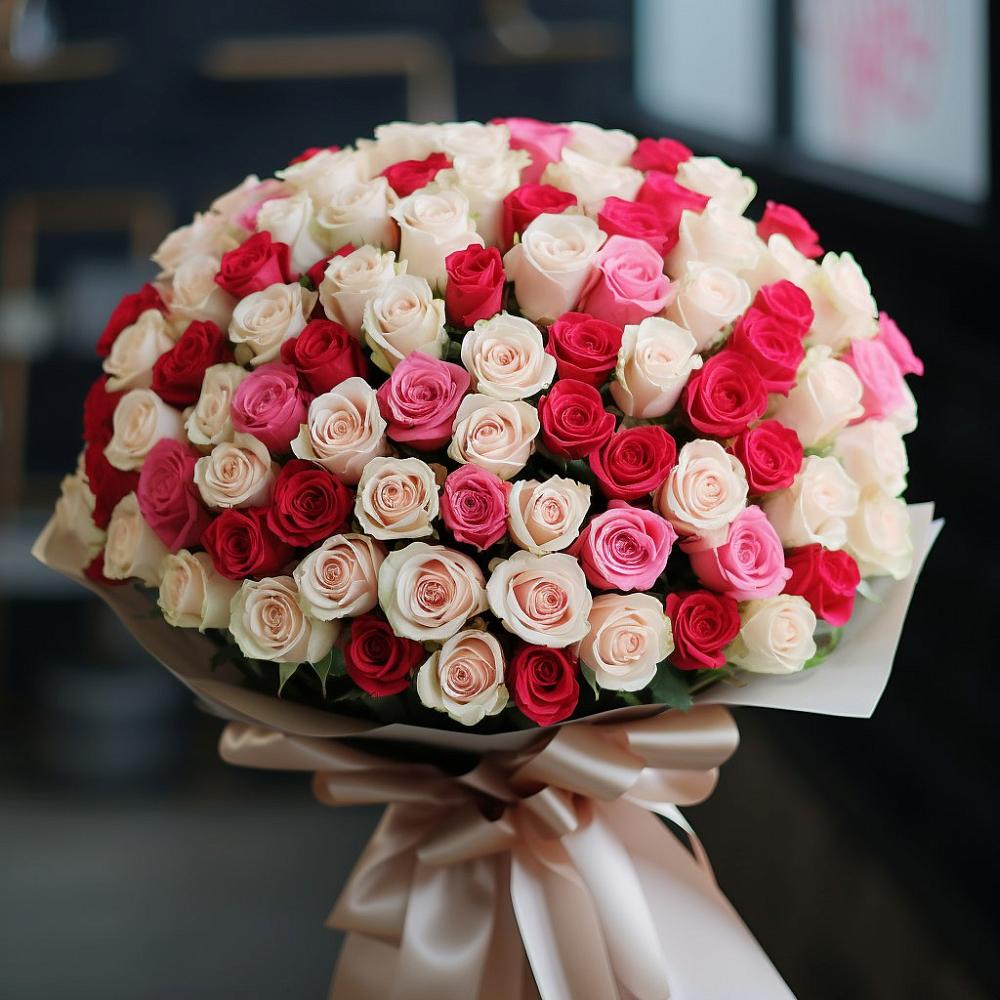 Премиум букет из: Розы в Зеленогорском Ставропольского края