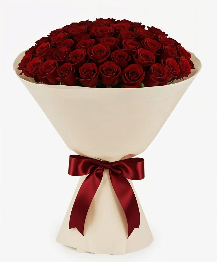 Букет 101 Бордовая роза Блэк Бакарра в Зеленогорском Ставропольского края