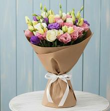 Букет цветов из:  Лизиантусы в Зеленогорском Ставропольского края