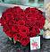 Цветочная композиция из Розы в виде сердца в Зеленогорском Ставропольского края